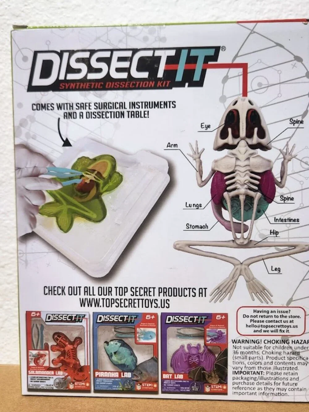 NEW Dissect-it Synthetic Lab Dissection Toy STEM KIT CRAFT Project Frog Biology